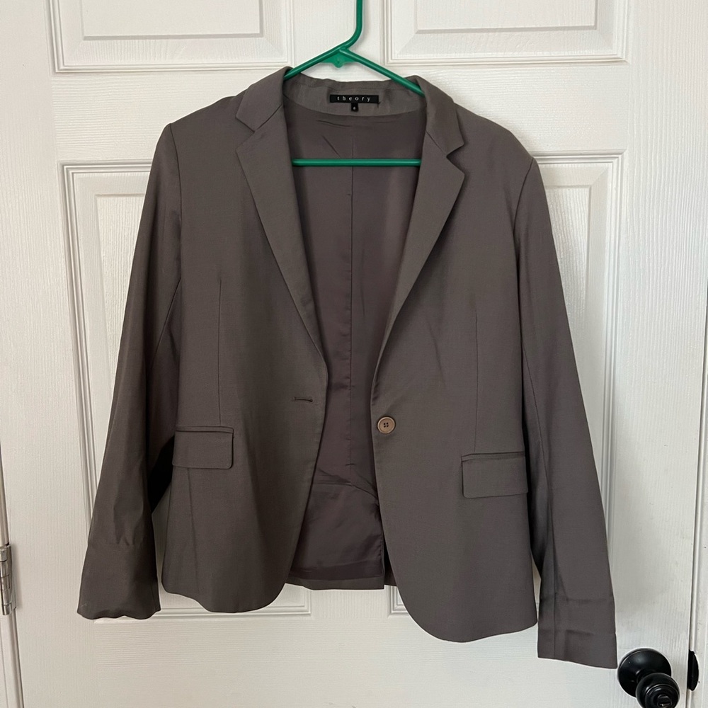 Classic Wool Taupe Women’s Blazer